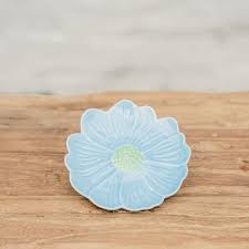 Flower Trinket Dish - Blue & Green
