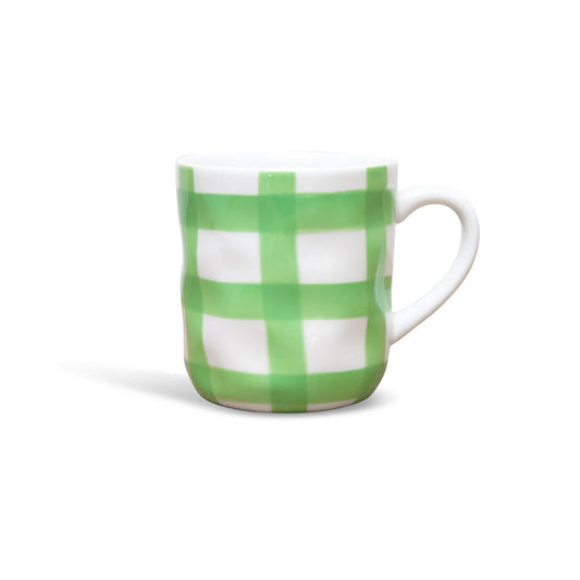 Mug - Mint Green Gingham