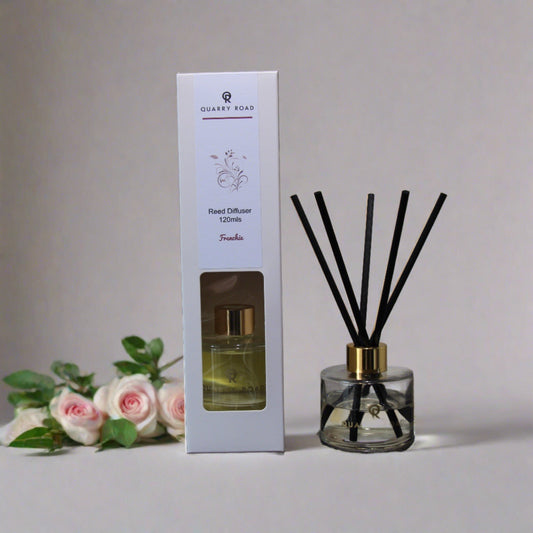 Reed Diffuser by Quarry Road. FRENCHIE. The delicious aroma of sweet French brandied pears. A best seller that will delight. 120ml. $34.95
