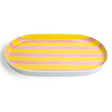 Platter - Pink & Yellow Stripe - (Local Delivery Only - Southland)